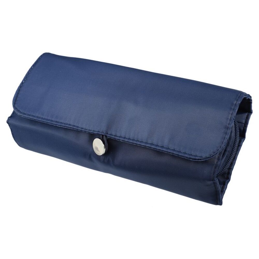 1 Pcs Portable Waterproof Travel Makeup Organizer Bag Navy Blue